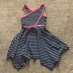 Like new, navy and white striped dress